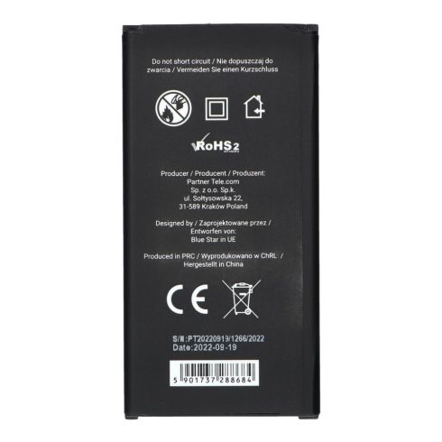 Samsung S5 2800 mAh Blue Star Premium akkumulátor