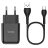   Telefontöltő Hoco USB A 2A 10W + kábel USB A - USB C N2 fekete