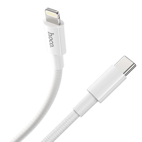 USB C kábel Lightning Hoco PD 3A 20W 1 m X56 fehér