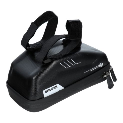 WILDMAN utazótáska kerékpár kormányhoz cipzárral E1 1L ( 4 "- 7" ) fekete