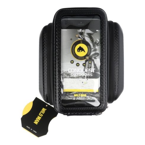 WILDMAN utazótáska kerékpárvázhoz cipzárral E6S 1,2L ( 4 "- 7" ) fekete