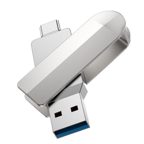 Pendrive 128GB USB 3.0 (USB A + USB C) Hoco UD10 silver