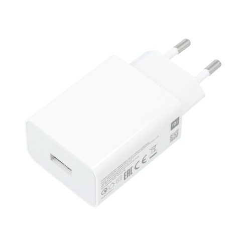 XIAOMI eredeti töltő USB A QC3.0 3A 22,5W MDY-11-EP fehér ömlesztett