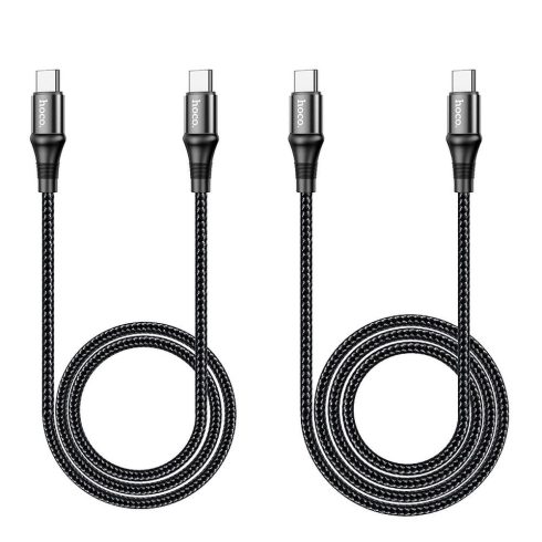 USB C kábel USB C Hoco PD 5A 100W 1 m X50 fekete