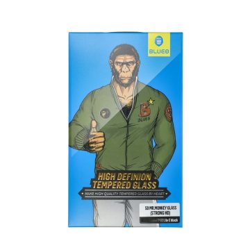   5D Mr. Monkey Glass – Apple iPhone 12 Pro Max fekete (erős HD)