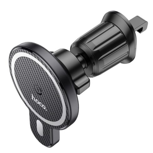 HOCO autós tartó vezeték nélküli töltéssel, MagSafe-kompatibilis légtelenítőhöz 15W CA85 fekete