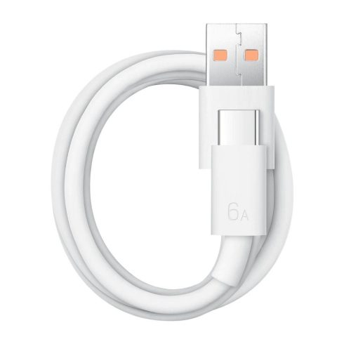 Eredeti HUAWEI USB A-C típusú kábel 6A 66W LX04072043 1 m fehér ömlesztett