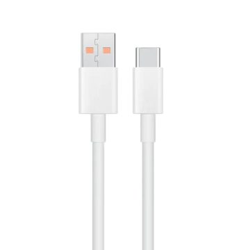 Eredeti XIAOMI USB A-C 6A kábel 1 m fehér ömlesztett