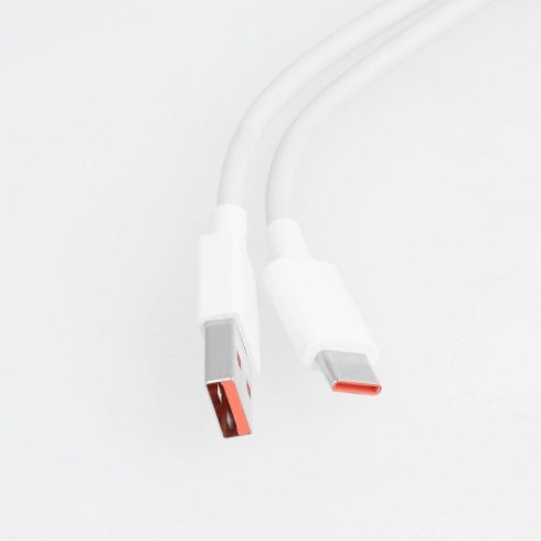 Eredeti XIAOMI USB A-C 6A kábel 1 m fehér ömlesztett