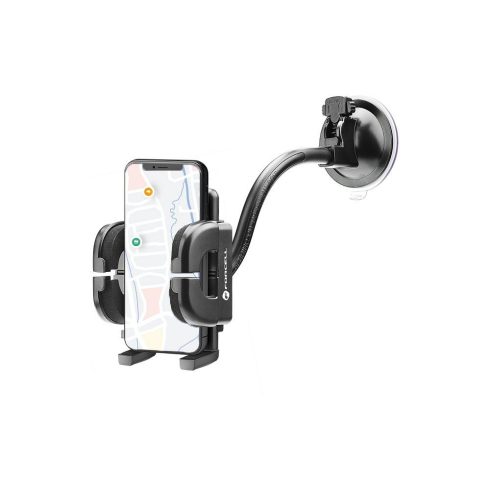 FORCELL F-GRIP Normál 17 cm-es autós tartó szélvédőhöz / műszerfalhoz / légtelenítőhöz fekete