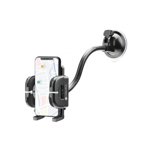 FORCELL F-GRIP Normál 27 cm-es autós tartó szélvédőhöz / műszerfalhoz / légtelenítőhöz fekete