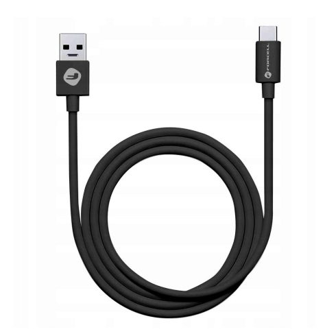 Cable USB A to USB C Forcell F-Energy QC3.0 3A Tube 1 m C398 black