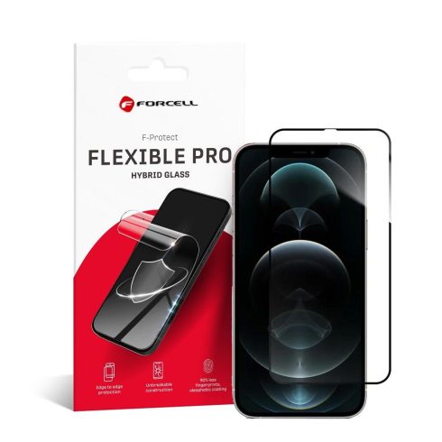 Forcell Flexible Nano Glass 5D iPhone 12 Pro Max fekete
