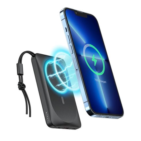 Powerbank compatible with Magsafe Veger MagOn (VP1151 / W1151) PD QC3.0 2A 20W with wireless charging 10000 mAh white
