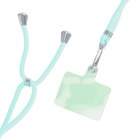 SWING (6mm) Telefon zsinór, Telefon medál állítható hosszúsággal / zsinór hossza 165cm (max. 82,5cm hurokban) / vállon vagy nyakon - lite green