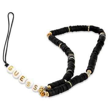 GUESS telefonszíj GUSTPEARK (Heishi Beads) fekete