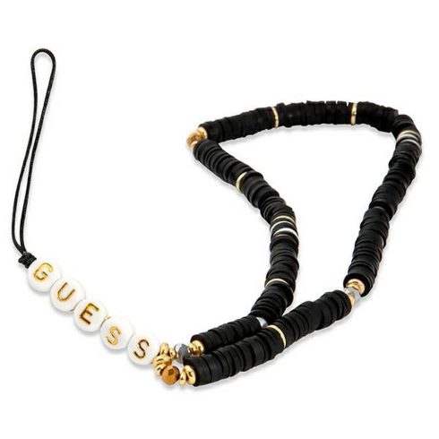 GUESS telefonszíj GUSTPEARK (Heishi Beads) fekete