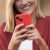 SILICONE MAG COVER case compatible with MagSafe for IPHONE 13 Pro red