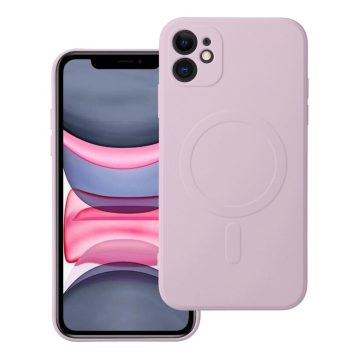   SILICONE MAG COVER case compatible with MagSafe for IPHONE 11 pink