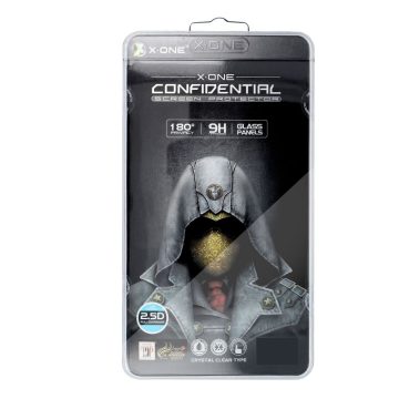   X-ONE Full Cover Extra Strong Privacy - iPhone 14 Pro Max (teljes ragasztós) edzett üveg 9H készülékhez
