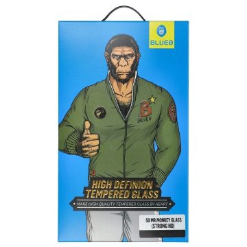   5D Mr. Monkey Glass – Apple iPhone 14 Pro fekete (erős HD)