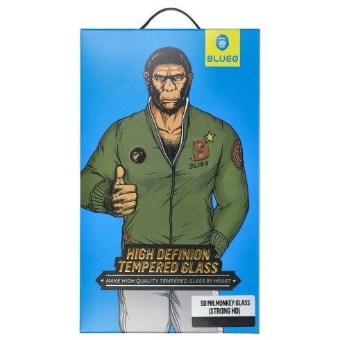 5D Mr. Monkey Glass – Apple iPhone 14 Pro Max fekete (erős HD)