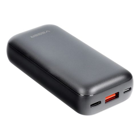 VEGER powerbank 10000 mAh PD QC3.0 3A 20W S10 (W1135) fekete