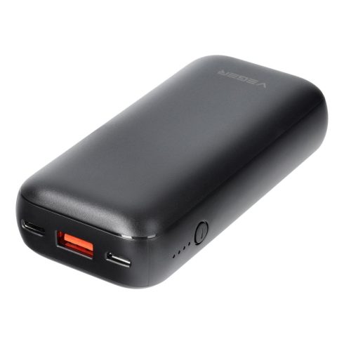VEGER powerbank 10000 mAh PD QC3.0 3A 20W S10 (W1135) fekete