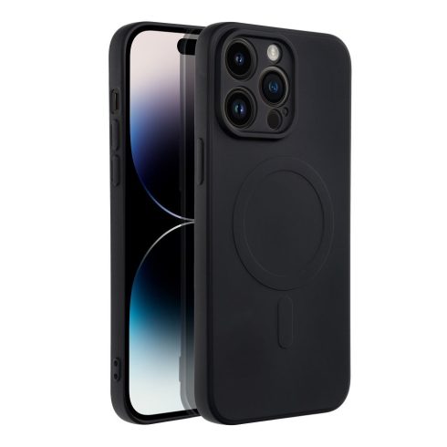 SILICONE MAG COVER case compatible with MagSafe for IPHONE 14 Pro Max black