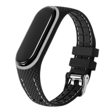   Elasztomer pánt LIFESTYLE XIAOMI Mi Band 5/6 fekete (03) készülékhez