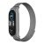 FÉM szíj XIAOMI Mi Band 5/6 ezüsthöz (02)