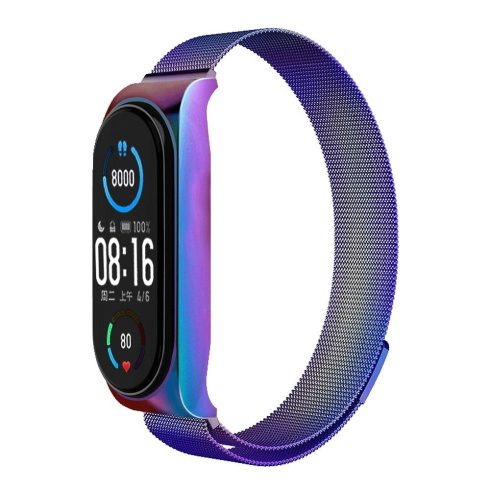 FÉM szíj XIAOMI Mi Band 5/6 többszínű telefonhoz (05)