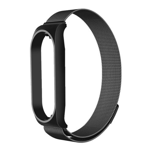 METAL szíj XIAOMI Mi Band 5/6 fekete (01) készülékhez