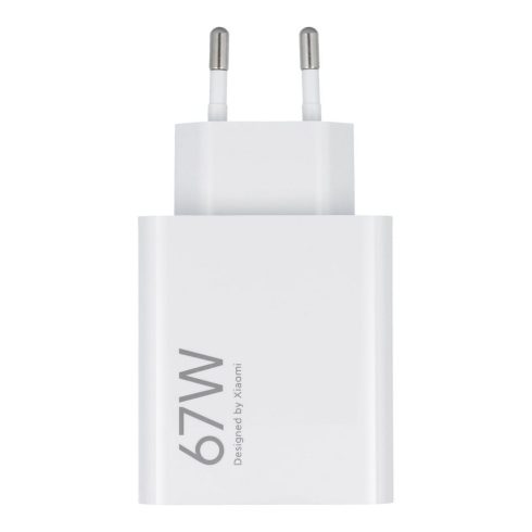 XIAOMI eredeti töltő USB A QC3.0 3A 67W MDY-12-EH fehér ömlesztett