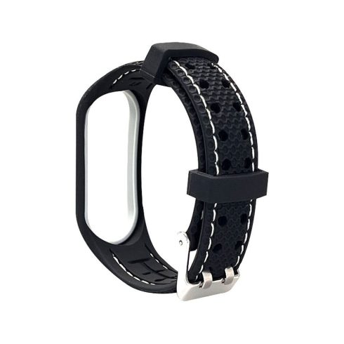 Elasztomer pánt LIFESTYLE XIAOMI Mi Band 7 fekete (03) készülékhez