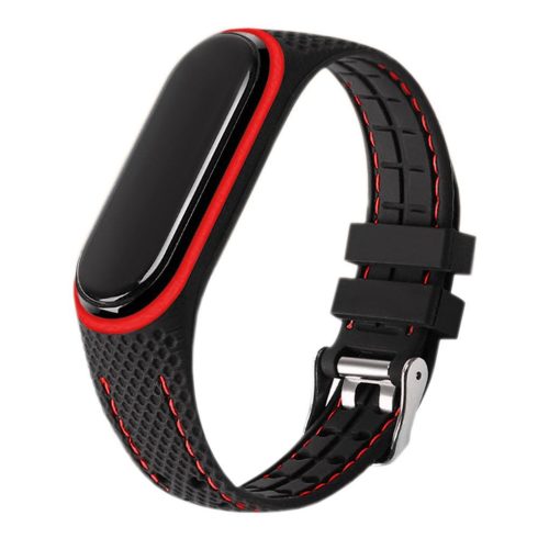 Elasztomer pánt LIFESTYLE XIAOMI Mi Band 7 fekete (04) készülékhez