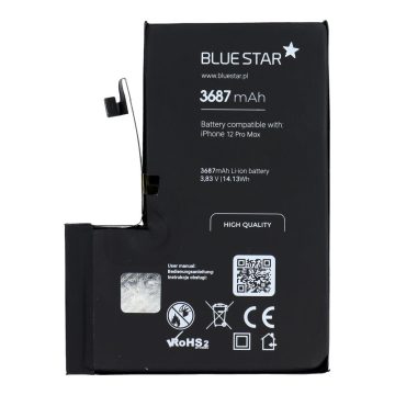   Akkumulátor iPhone 12 PRO MAX 3687 mAh Blue Star HQ készülékhez