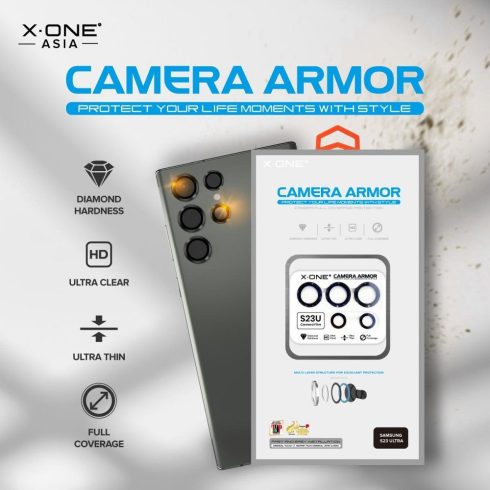 X-ONE Sapphire Camera Armor - for Samsung Galaxy S23/S23 Plus - silver