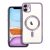 Case for iPhone 11 Electro Mag Cover compatible with MagSafe purple