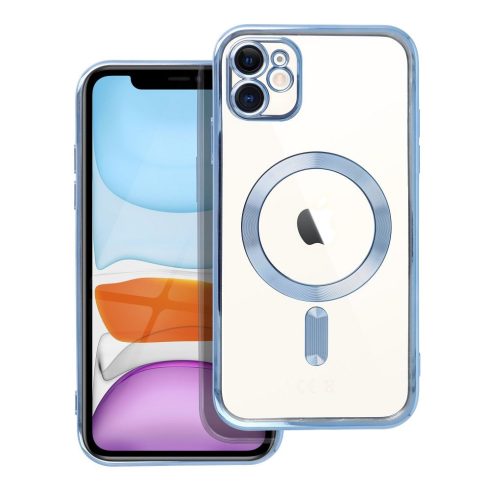 Case for iPhone 11 Electro Mag Cover compatible with MagSafe blue