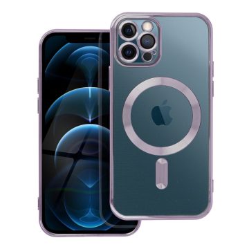   Case for iPhone 12 PRO Electro Mag Cover compatible with MagSafe purple
