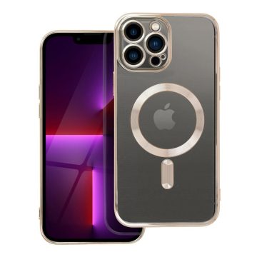   Case for iPhone 13 PRO MAX Electro Mag Cover compatible with MagSafe gold
