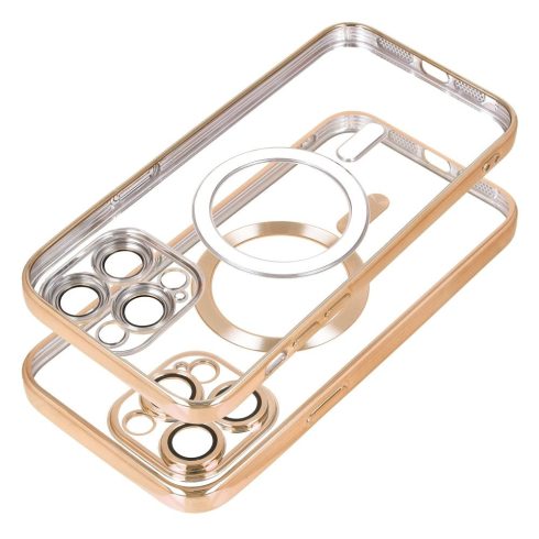 Case for iPhone 13 PRO MAX Electro Mag Cover compatible with MagSafe gold