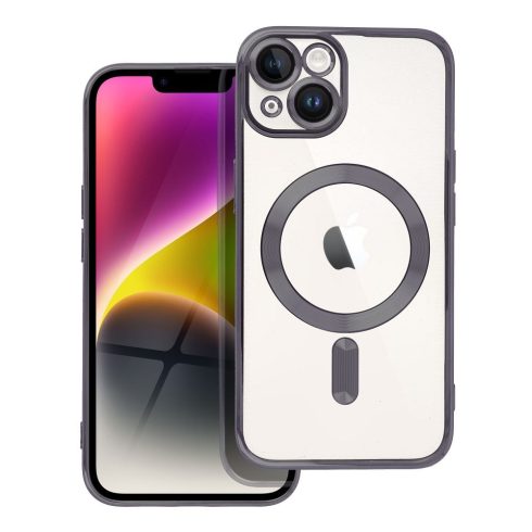 Case for iPhone 14 Electro Mag Cover compatible with MagSafe black