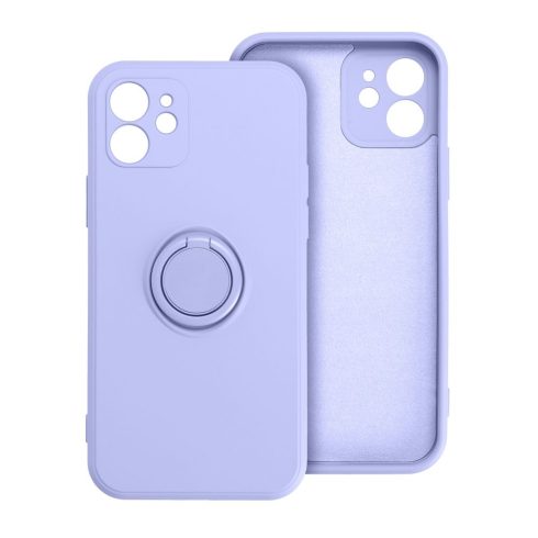 Case for iPhone 15 PRO Silicone Ring purple