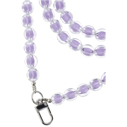 SZÍNES telefonzsinór, Telefon medál / vezeték hossza 120cm (60cm hurokban) / nyakon - lila