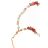  HAPPY telefon zsinór, telefon medál / vezeték hossza 44 cm (22 cm hurokban) / kéznél - narancs