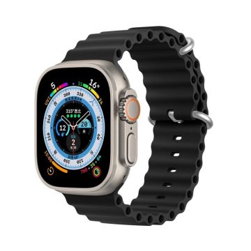   DUX DUCIS szíj OCEAN WAVE szilikon Apple Watch 38 / 40 / 41 mm fekete