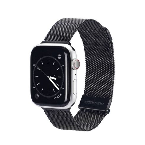DUX DUCIS szíj MILANESE rozsdamentes acél mágneses Apple Watch 38 / 40 / 41 mm fekete