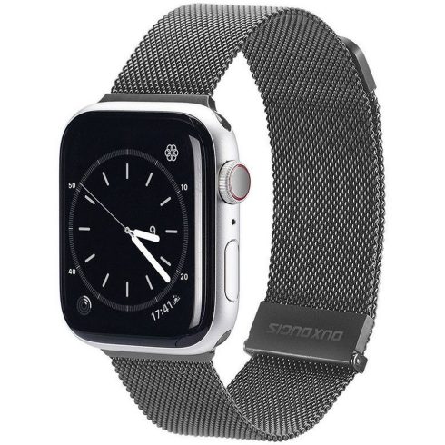 DUX DUCIS szíj MILANESE rozsdamentes acél mágneses Apple Watchhoz 38 / 40 / 41 mm szürke